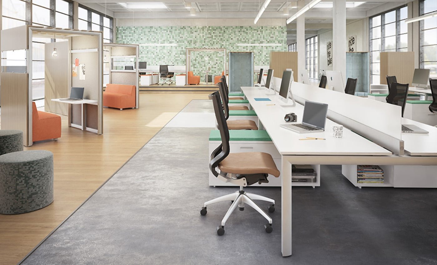 Our Office furniture Collections - XE Office desk wortkstations with accoustic booths