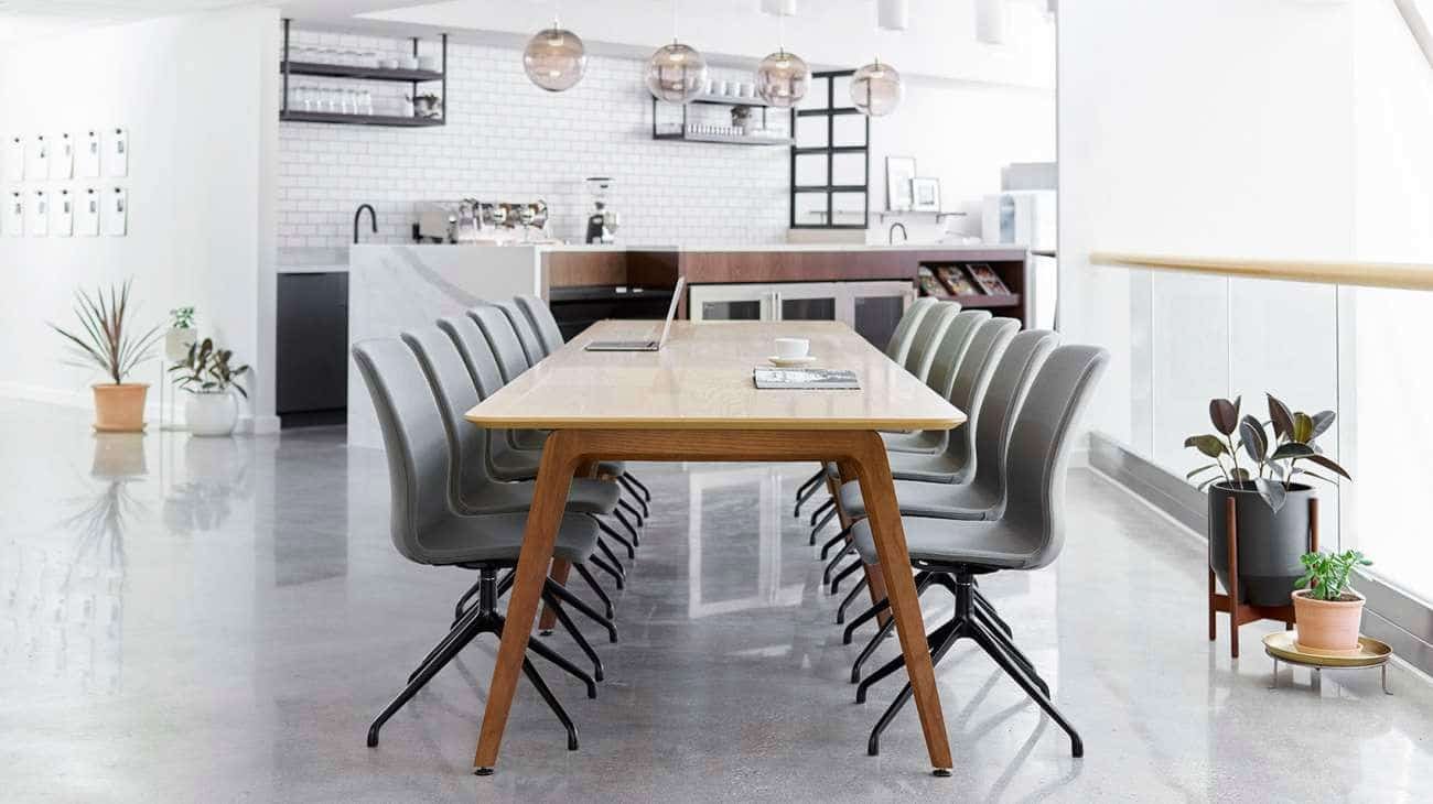 XFWood Meeting table Oak legs and Top